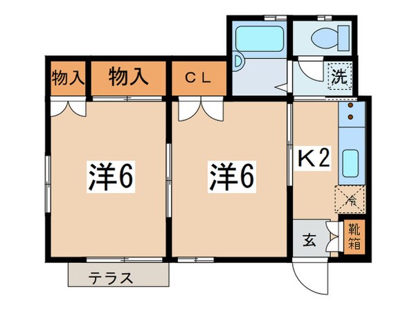 梅原ハウスの物件間取画像